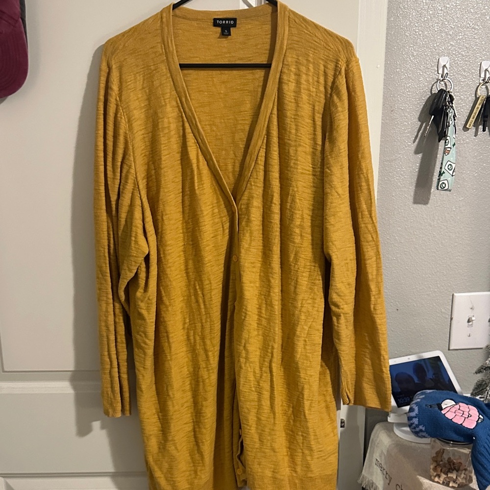 Torrid Golden Yellow Women's Cardigan